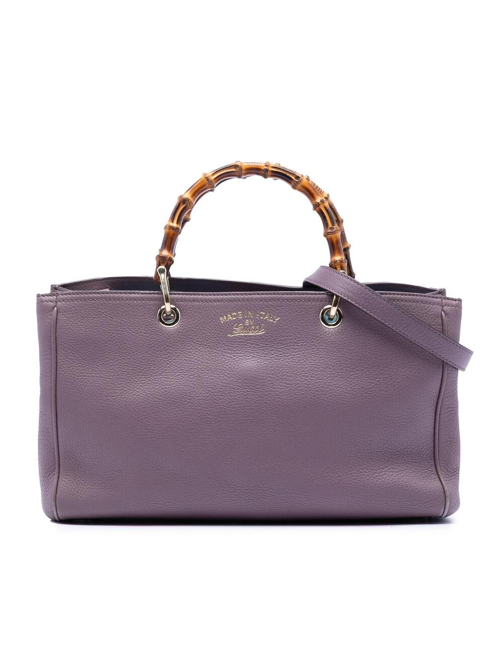 Gucci Medium Calfskin Bamboo Shopper #272051G68B